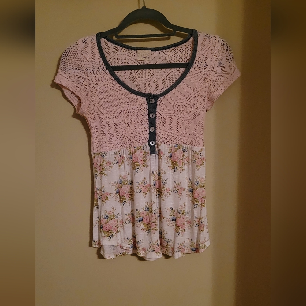 Knit floral top